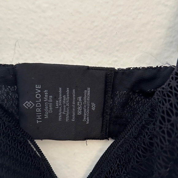 ThirdLove Black Mesh Bra - Picture 2 of 5